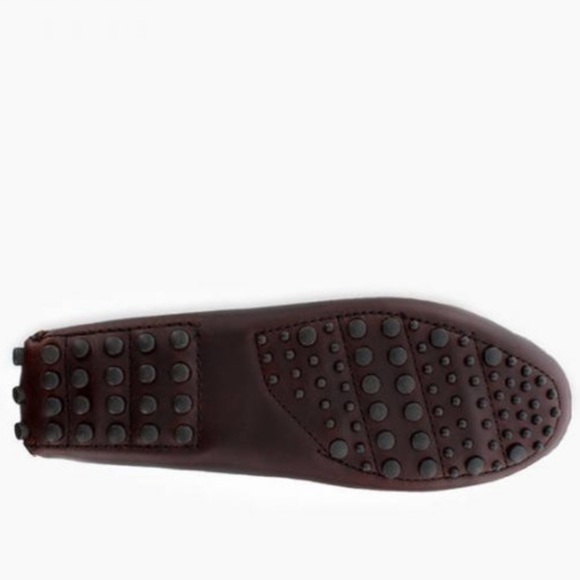 Minnetonka Brown Leather Slip On Classic Driving Loafer - Picture 5 of 15